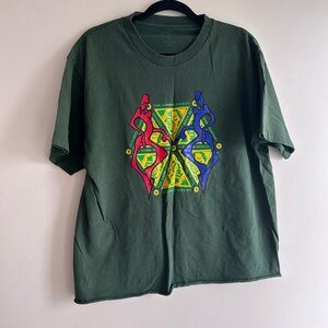 Vintage cotton Green Graphic T-Shirt